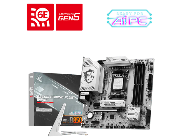 MSI B850M GAMING PLUS WIFI6E carte mère Micro-ATX AM5 vue principale