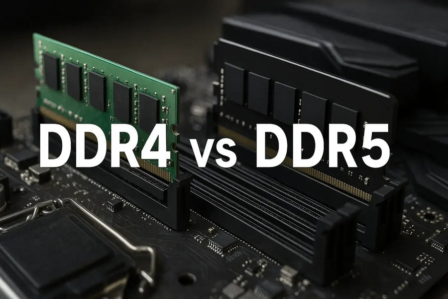 Comparatif mémoire RAM DDR4 et DDR5 pour PC gaming.