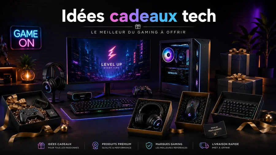 Idées cadeaux tech et gaming pour passionnés de high-tech en 2026.