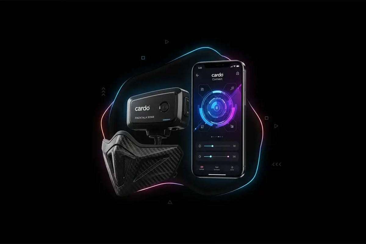 Réglage et configuration d'un intercom Cardo pour casque moto.