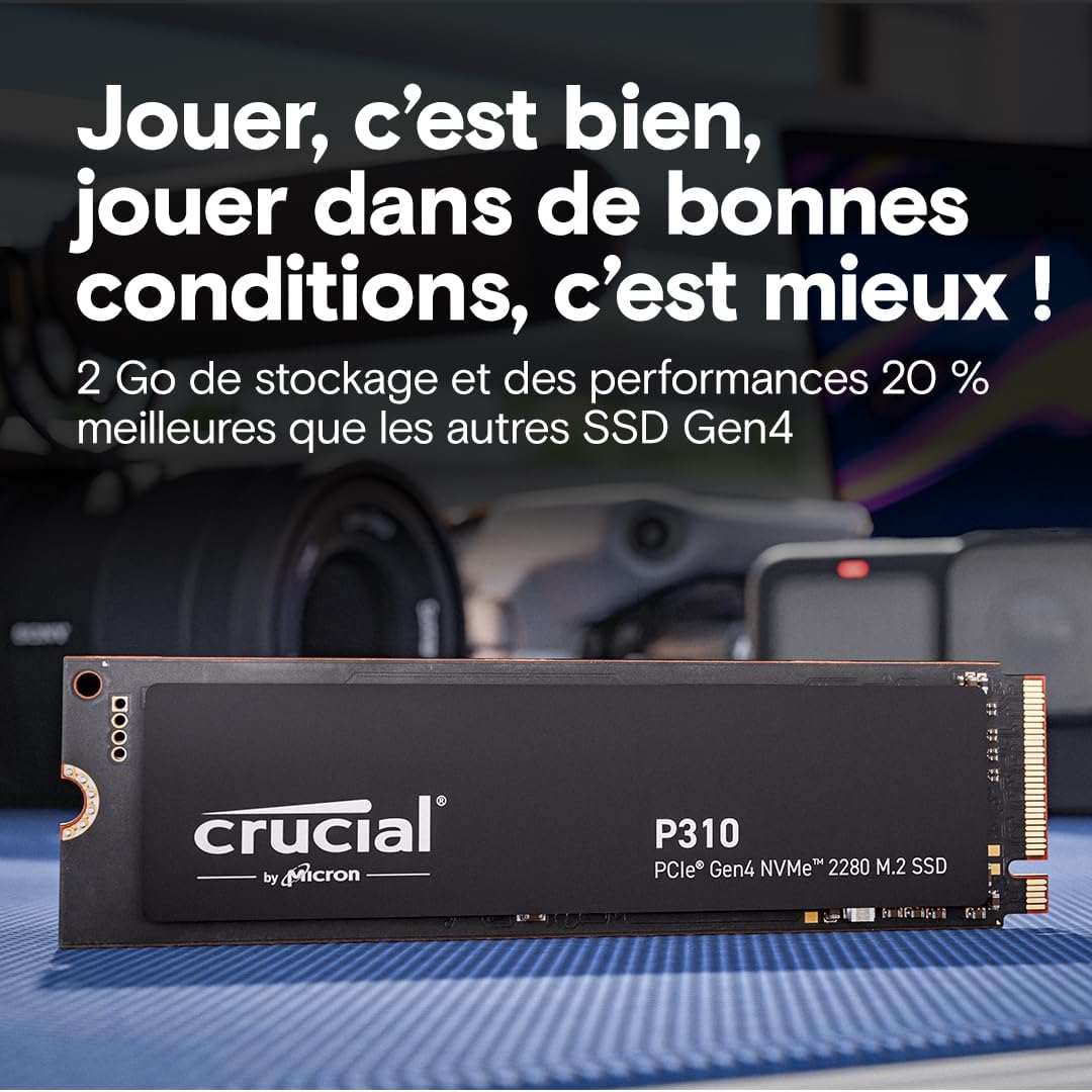 Crucial P310 1 To PCIe Gen4 NVMe M.2 2280 SSD