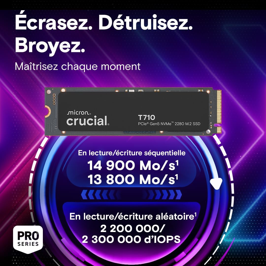 Crucial T710 SSD 1TB PCIe 5.0