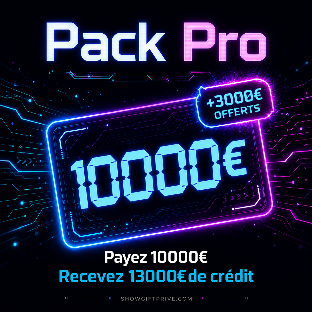 Pack Pro – 3000€ offerts