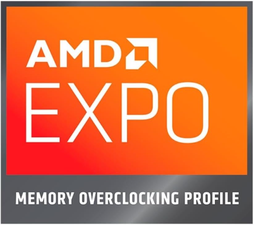 Logo AMD EXPO pour le profil d'overclocking de mémoire.