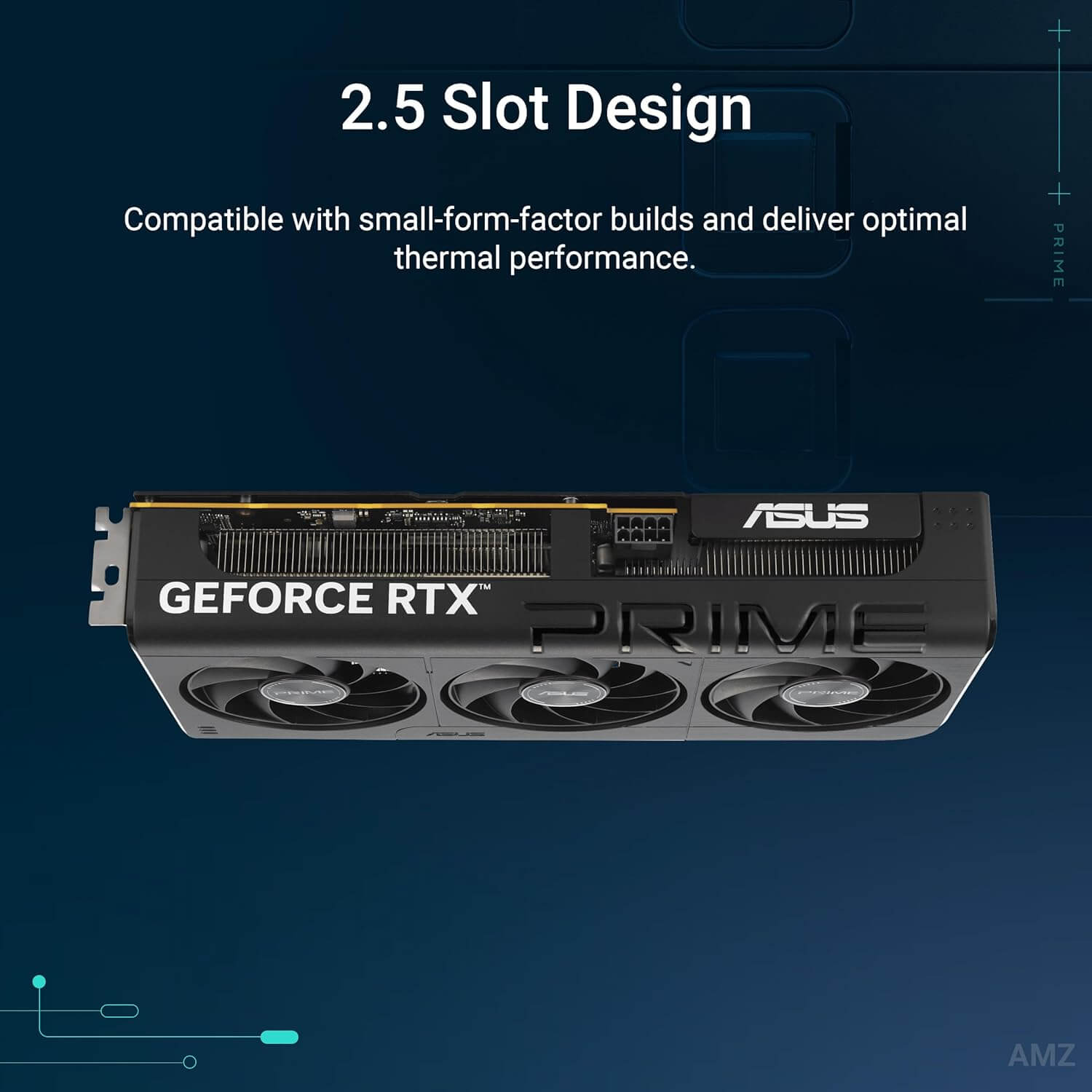 ASUS PRIME GeForce RTX 5060 8 Go carte graphique avec design 2.5 slots pour performances thermiques optimales.