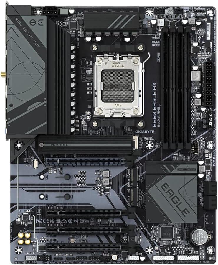 GIGABYTE B650 Eagle AX carte mère avec socket AMD Ryzen et connectivité avancée