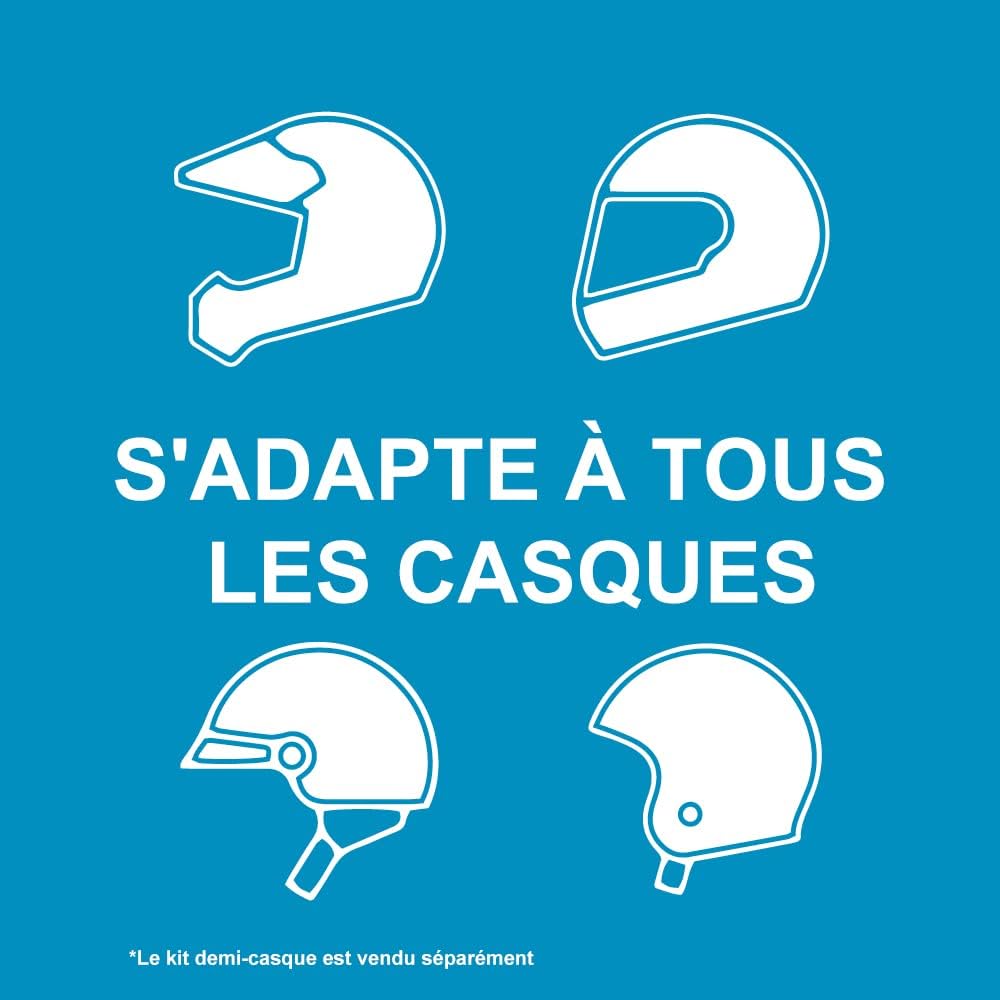 Intercom Cardo FREECOM 2X Sound by JBL s'adapte à tous les casques pour une communication optimale.