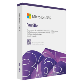 Microsoft 365 Famille – 12 mois | 6 personnes | Licence numérique France