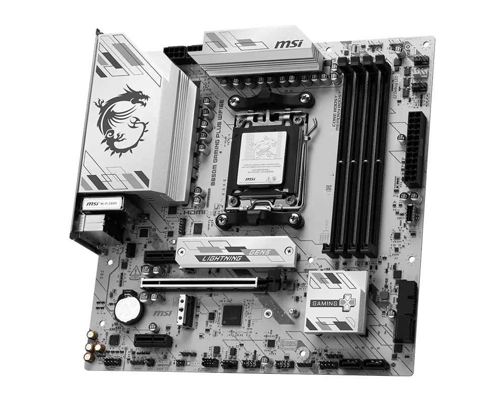 MSI B850M GAMING PLUS WIFI6E connectique et conception