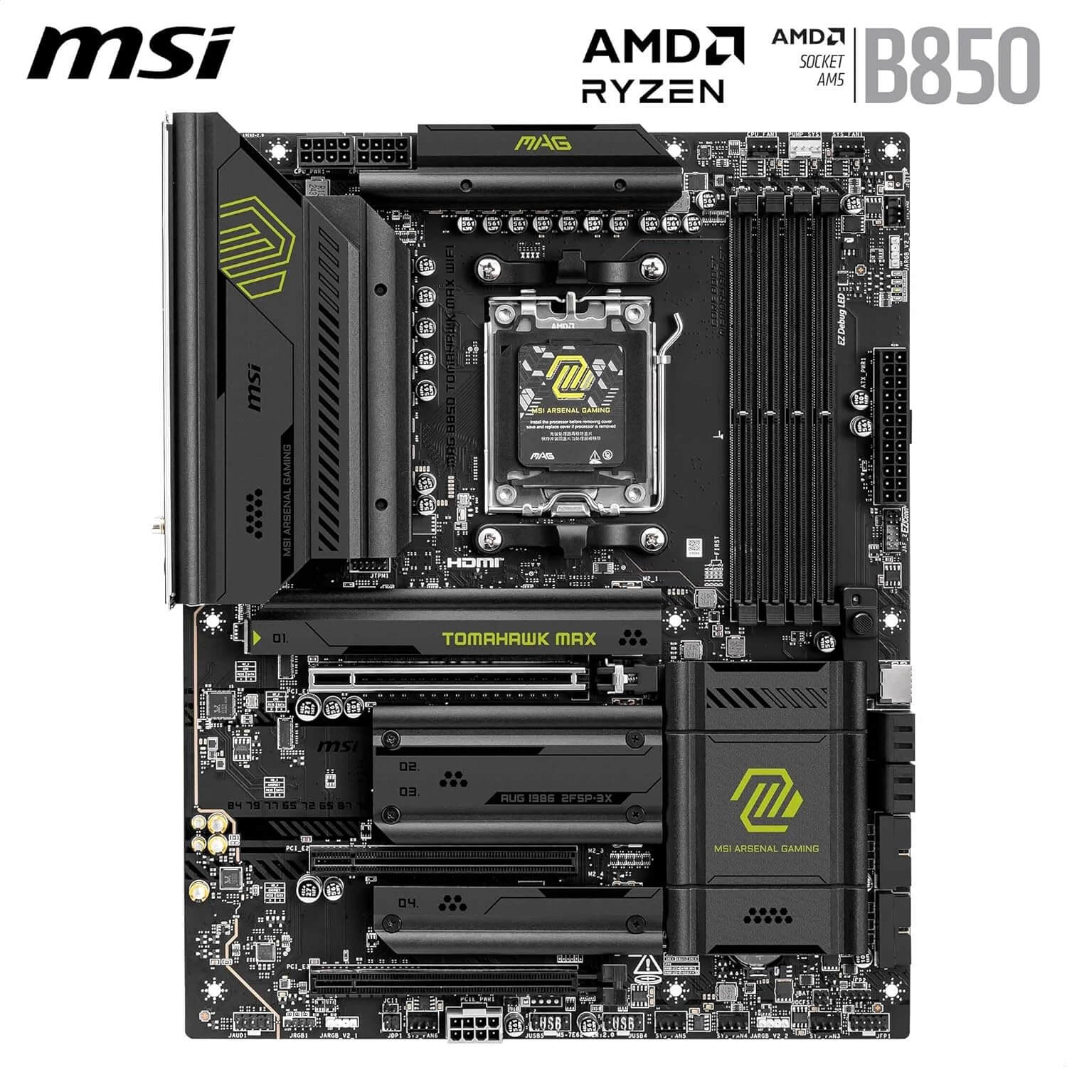 MSI MAG B850 Tomahawk Max WiFi carte mère pour configurations AMD Ryzen
