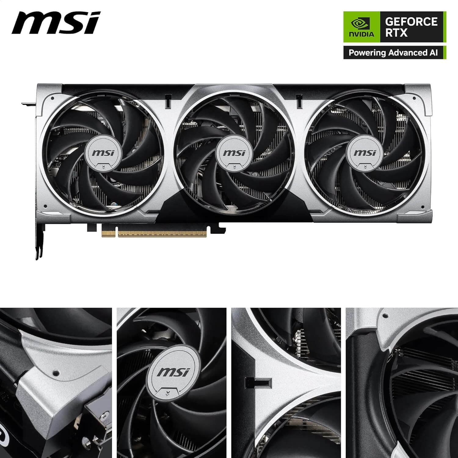 MSI Nvidia GeForce RTX 5070 graphics card with triple fans for optimal cooling and high performance.