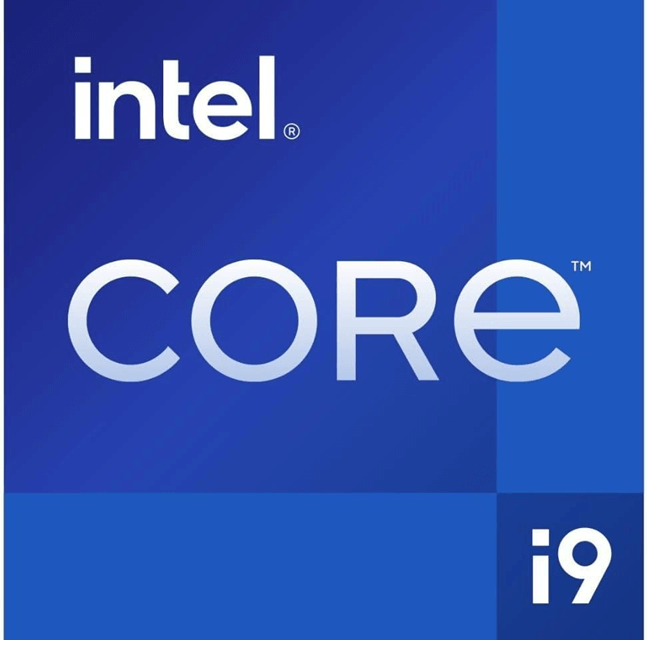 Boîte du processeur Intel core i9-14900K affichant le logo Intel Core i9 sur fond bleu.