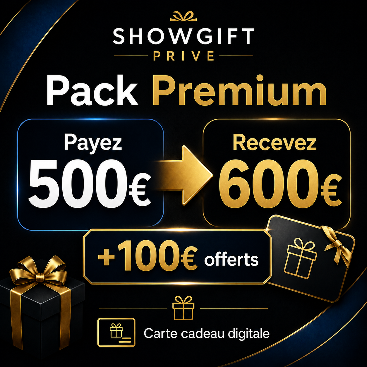 Pack Premium – 100€ offerts